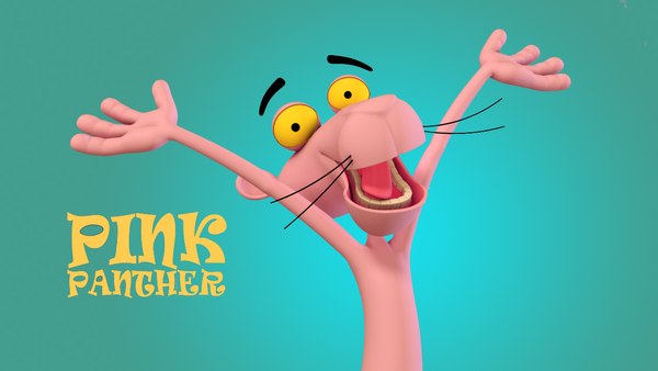 3d model pink panther