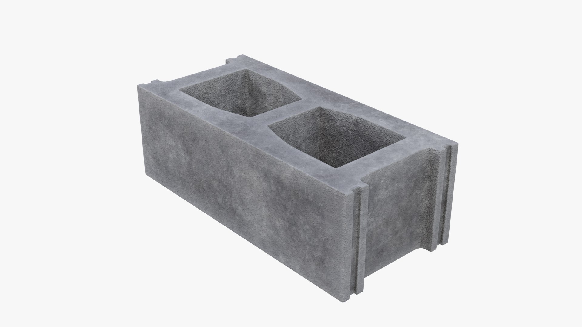 Hollow Cinder Block 4 3D Model - TurboSquid 2063591