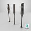 Armes de type batte de baseball - Métal - Lot