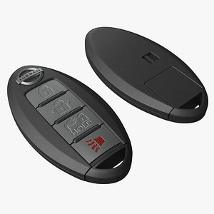 Nissan key 3D model