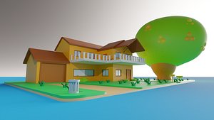 3D model Cartoon house