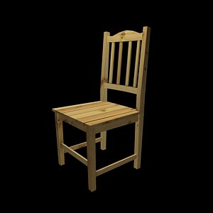 wood stool with backrest