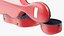 Red Open Cello Case
