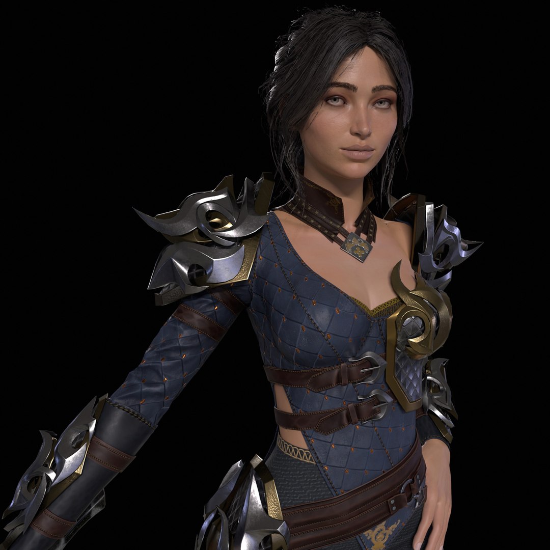 Woman Warrior 3d Model Turbosquid 1935685