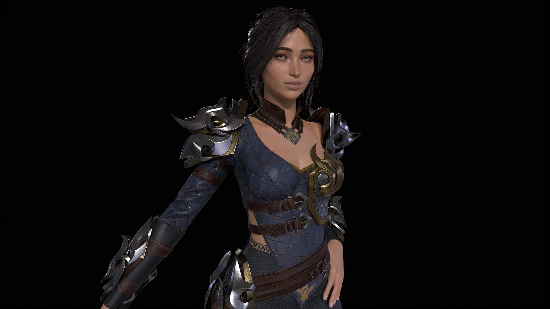 Woman Warrior 3d Model Turbosquid 1935685