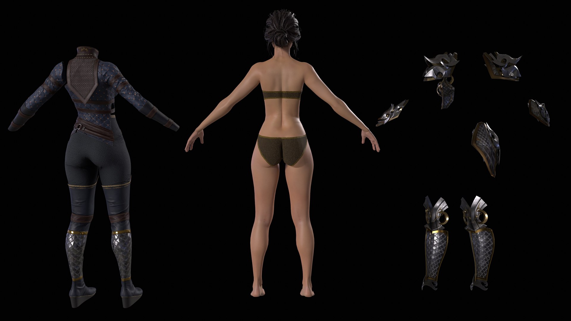 Woman Warrior 3d Model Turbosquid 1935685