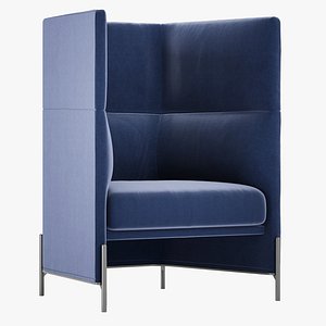 Nichetto Studio Algon High Back Chair- Arflex 3D Model