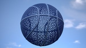 3D Airless Basketball - Realistic 3D Model model