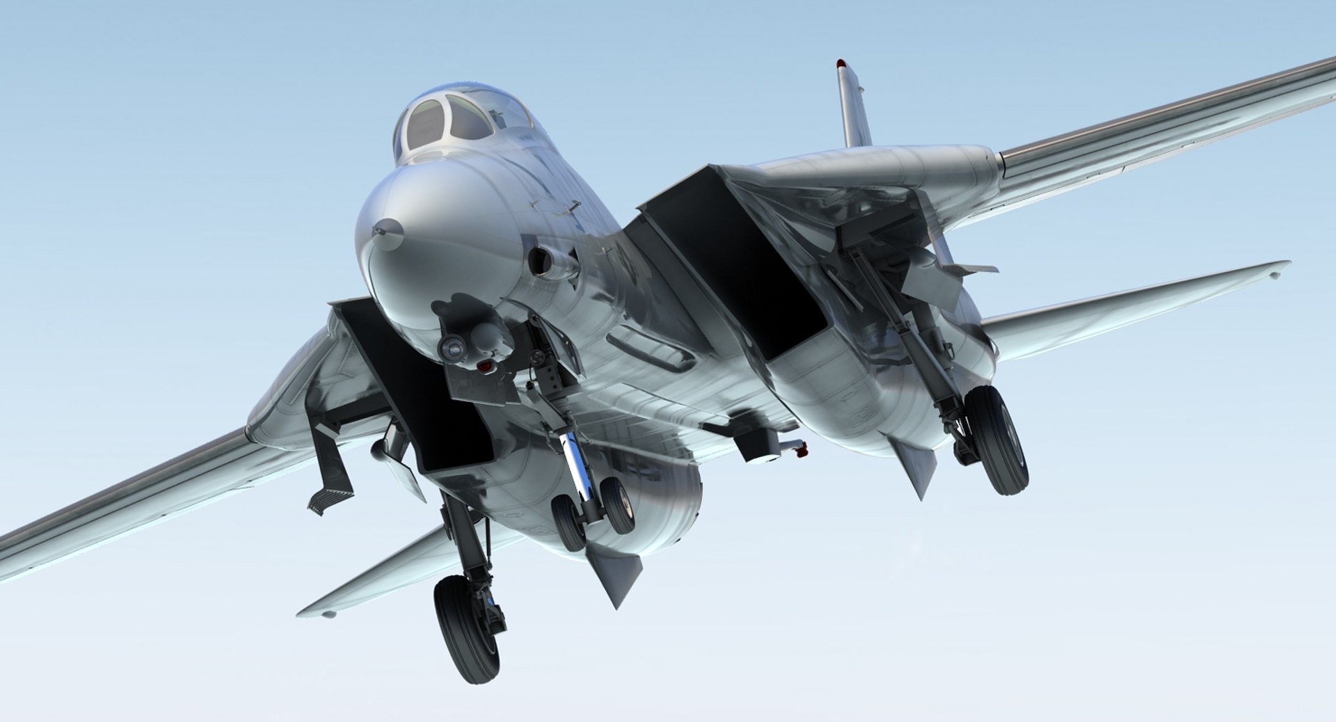 F-14 Tomcat US Combat Aircraft 3D model preview