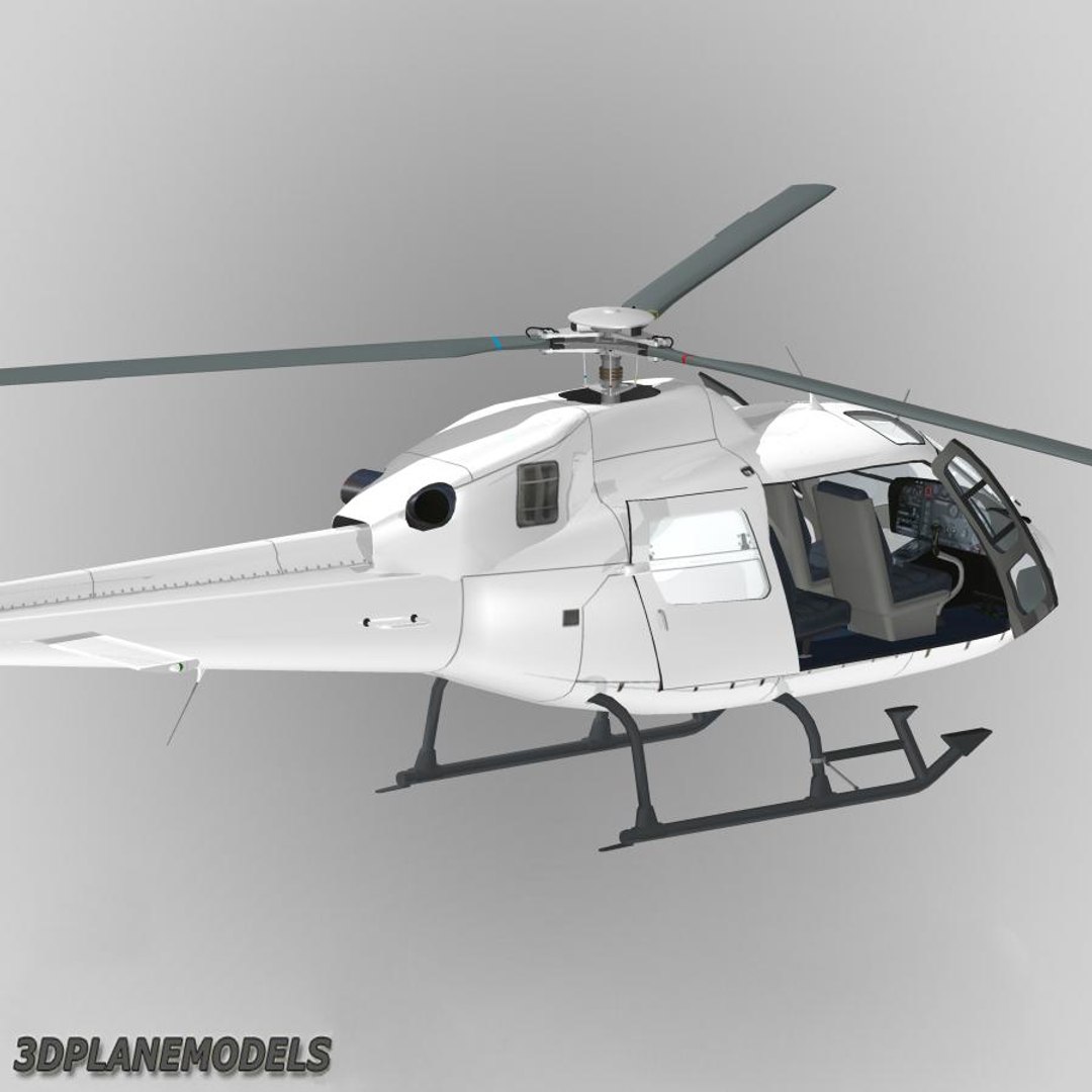 3d Eurocopter Generic White 355 Model