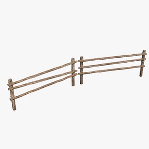 Medieval Realistic Rustic Fence