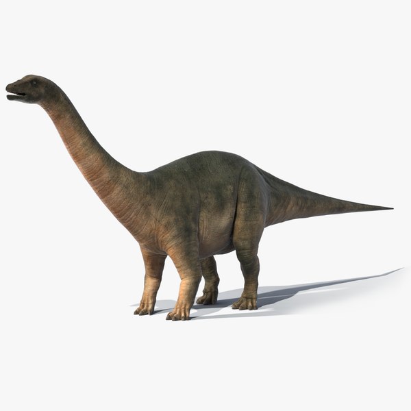 realistic brontosaurus obj