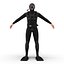 diver rigged 3d model