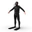 diver rigged 3d model