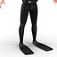 diver rigged 3d model