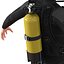 diver rigged 3d model