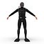diver rigged 3d model