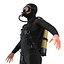 diver rigged 3d model