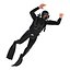 diver rigged 3d model