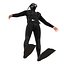diver rigged 3d model