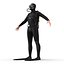 diver rigged 3d model