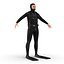 diver rigged 3d model