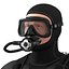 diver rigged 3d model