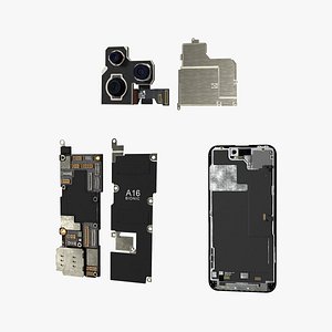 iPhone 14 Pro Components Collection 2 3D model