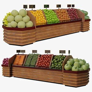 Food Showcases 3D model