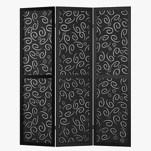 folding screen 3D model