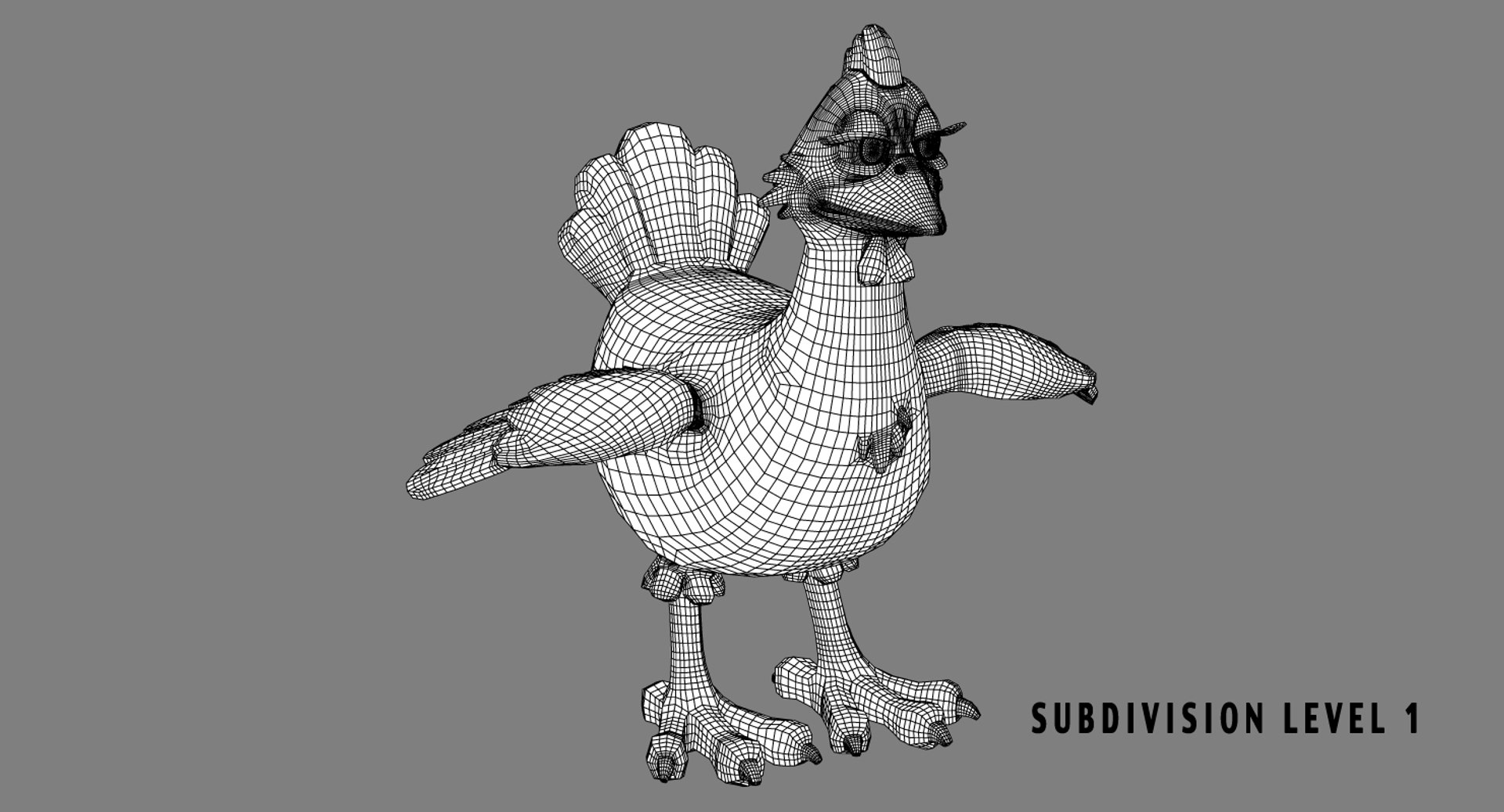Cartoon Chicken Rigged Morphs Model - TurboSquid 1246856