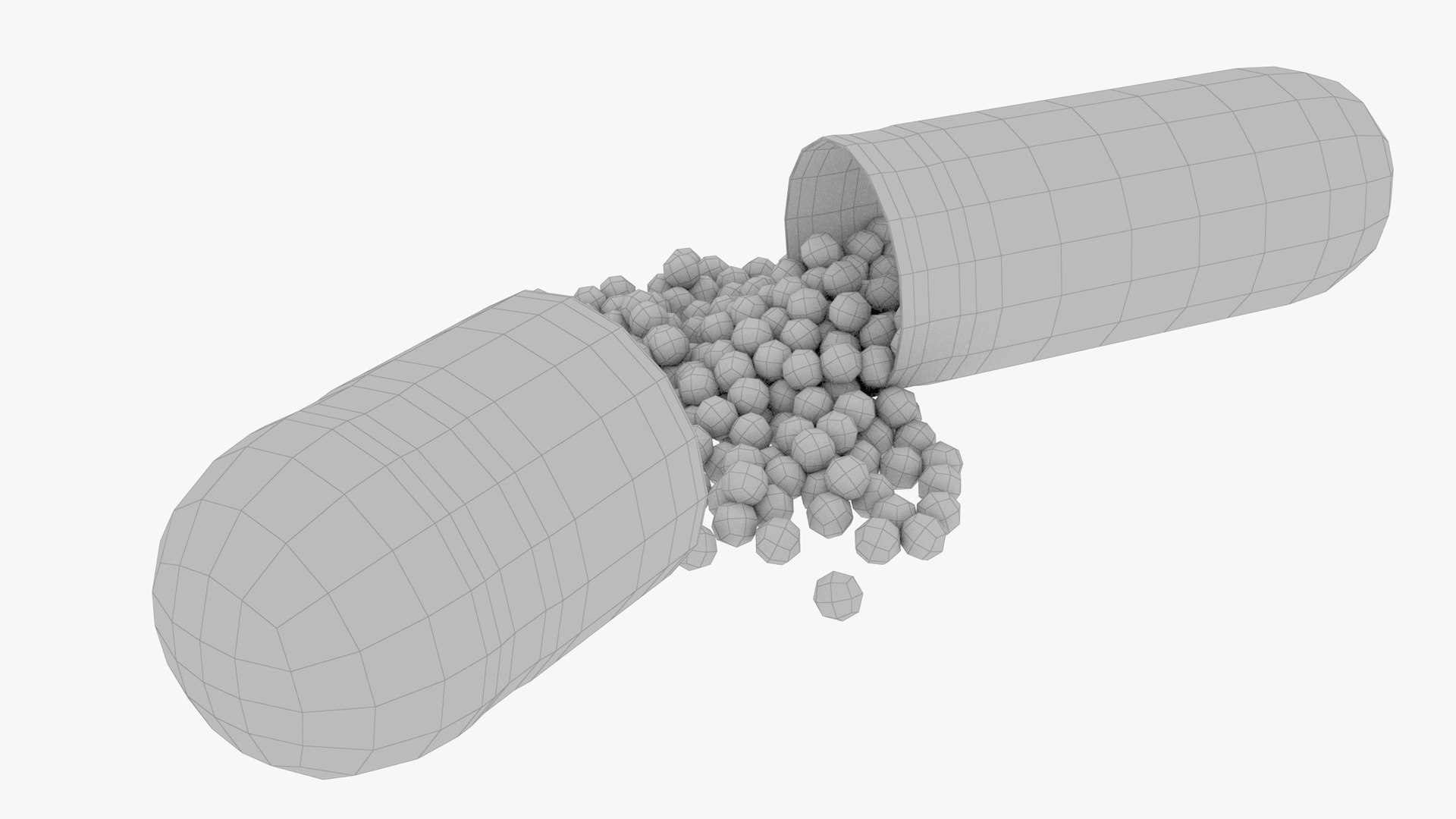Opened Capsule 3D Model - TurboSquid 1553798