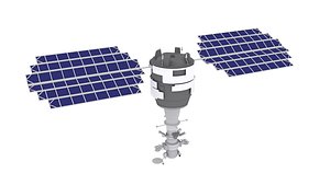 sputnik resurs-k 3d model