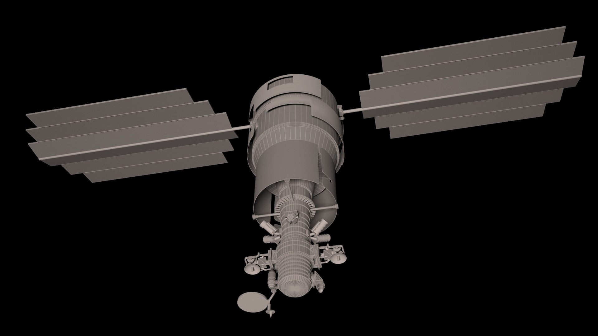 Sputnik Resurs-k 3d Model