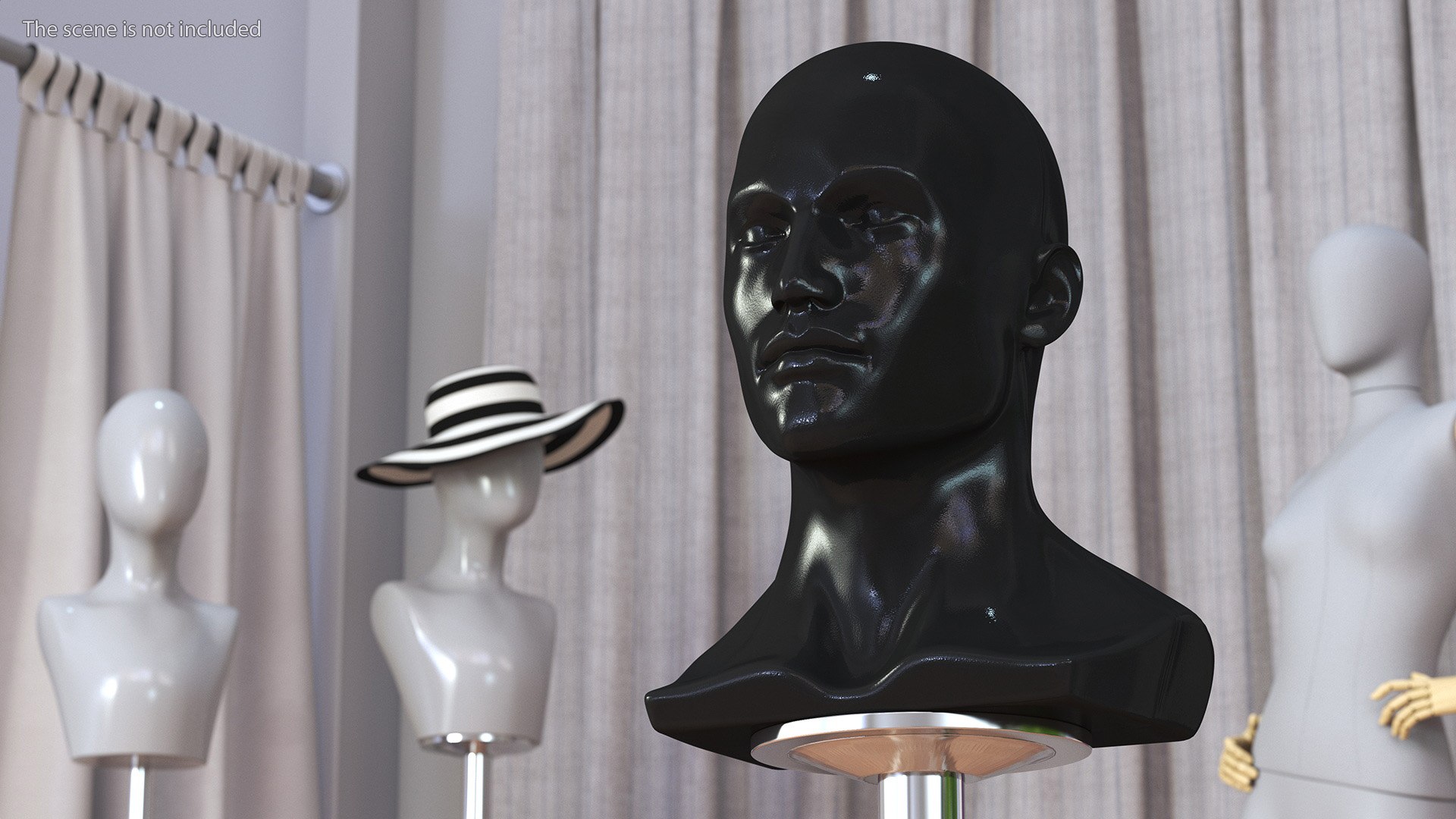 Black Male Mannequin Head 3D model https://p.turbosquid.com/ts-thumb/Hu/iQqFM9/Ma/blackmalemannequinhead3dmodel005/jpg/1711915280/1920x1080/fit_q87/2f9f05d9191fdb53f3c774063cb88d972b0bc8b9/blackmalemannequinhead3dmodel005.jpg