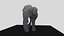 Modelo 3D de elefante realista 6 animações prontas para o jogo Unity Asset