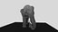 Modelo 3D de elefante realista 6 animações prontas para o jogo Unity Asset