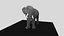 Modelo 3D de elefante realista 6 animações prontas para o jogo Unity Asset