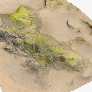 Ocean Cliffs 16K Ultra Scan 020 3D model