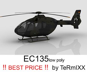 3d model heli ec-135 bundeswehr