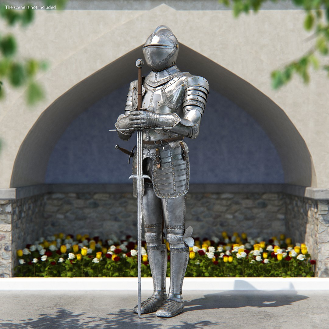 Medieval Knight Plates Armor Collection 3 3D model preview