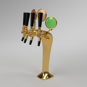 3D interior beer tower cobra model