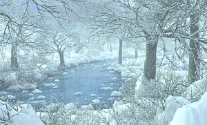 Snow RiverLandscape