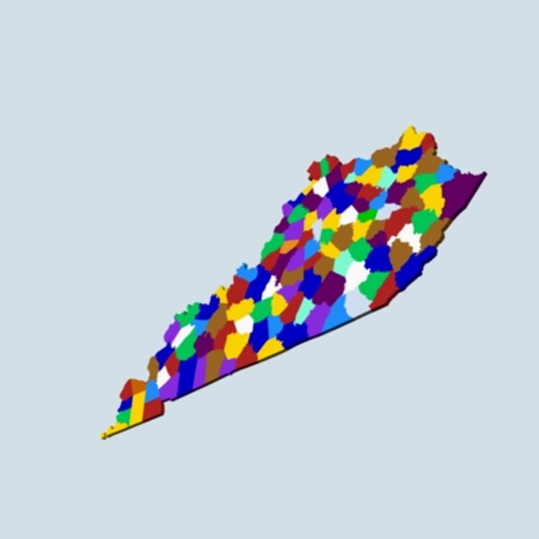 3d state counties model