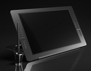 screen drawing monitor 3D model