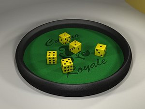 3d playfield dices model