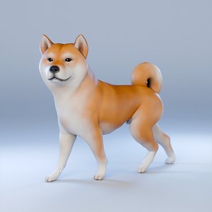 Dog Shiba Inu Animal 3D Model 3D model