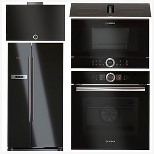 3D BOSCH 5 kitchen appliances set
