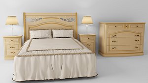 3d bedroom set model