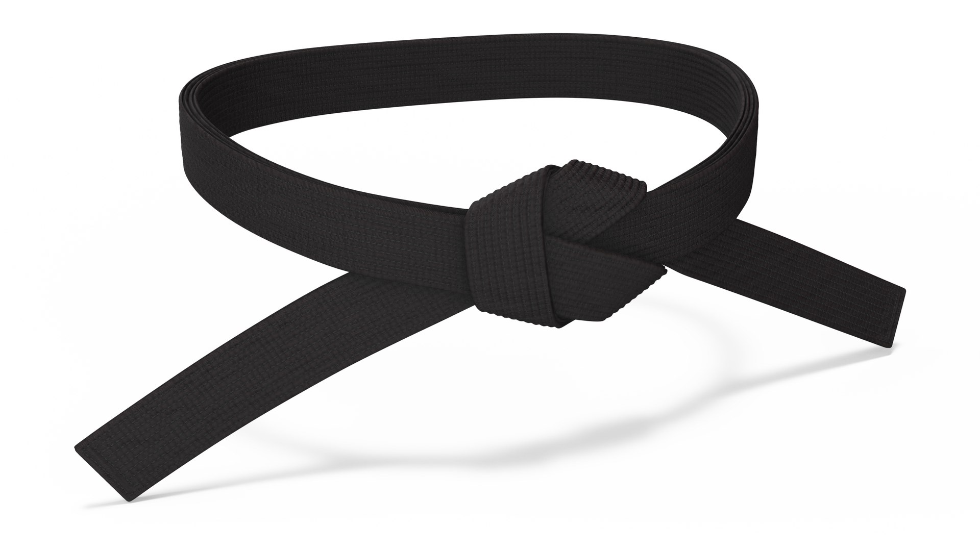 Black Martial Arts Waist Belt 3D model - TurboSquid 2135129